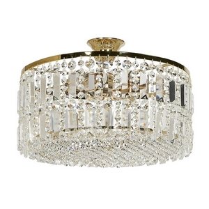 Изображение товара Люстра Арти Лампадарі Sara E 1.3.40.501 G классическая с хрусталем и золотым акцентом