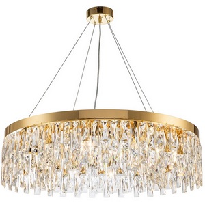 Изображение товара Подвесная люстра Indigo Anna V000381 с хрусталем классический стиль регулируемая высота