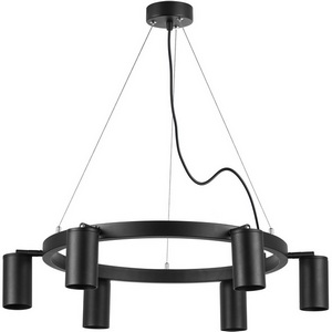 Изображение товара Подвесной светильник Lightstar Rullo LR016376 черный регулируемый 6 ламп