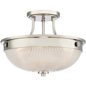 Изображение товара Потолочная люстра на штанге Quoizel Mantle классический стиль серебро 2 лампы E27