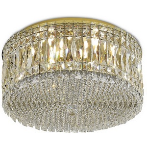 Изображение товара Потолочная люстра Newport 8457/PL gold с хрусталем и 8 G9 лампами