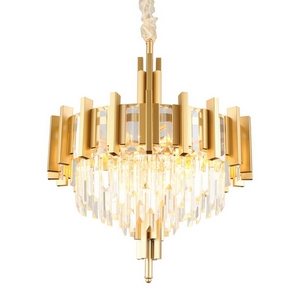 Изображение товара Подвесная люстра хрустальная Omnilux Gaeta OML-69703-08 классика золото