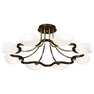 Изображение товара Потолочная люстра Velante 269-307-08 современный дизайн 8 плафонов для кухни и прихожей