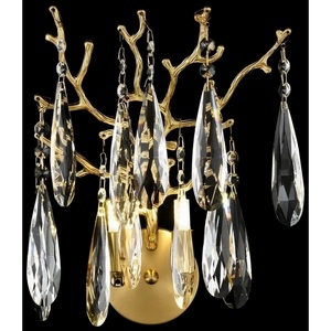 Изображение товара Бра Velante 186-501-02 форма ветки с подвесками арт-деко стиль