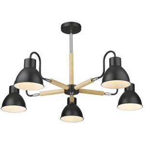 Изображение товара Люстра потолочная Velante 230-023-05 стиль лофт черная с 5 плафонами E27