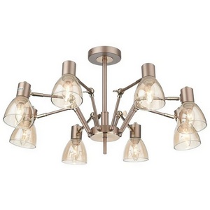 Изображение товара Потолочная люстра Velante 246-403-08 на штанге с 8 стеклянными плафонами