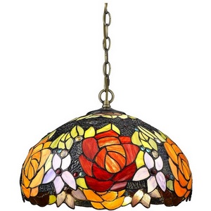 Изображение товара Подвесная люстра Velante 828-806-02 с цветами в стиле тиффани
