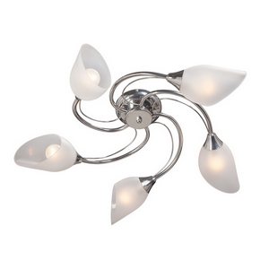 Изображение товара Потолочная люстра Vitaluce V3236/5PL стиль модерн с 5 плафонами белыми