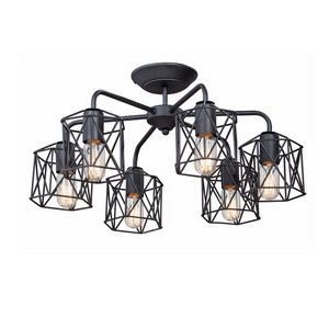 Изображение товара Потолочная люстра Vitaluce V4382-1/6PL в стиле лофт с 6 лампочками E27