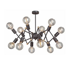 Изображение товара Потолочная люстра Vitaluce V4897-1/12PL для стиля лофт