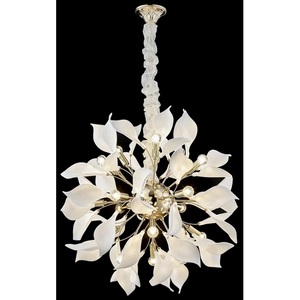 Изображение товара Большая подвесная люстра Wertmark Miranda WE123 18 лепестков для гостиной холла