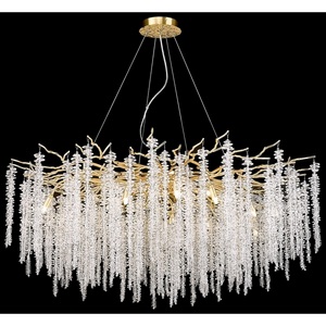 Изображение товара Подвесная люстра хрустальная Wertmark Daciana WE185.18.303 форма ветки с подвесками