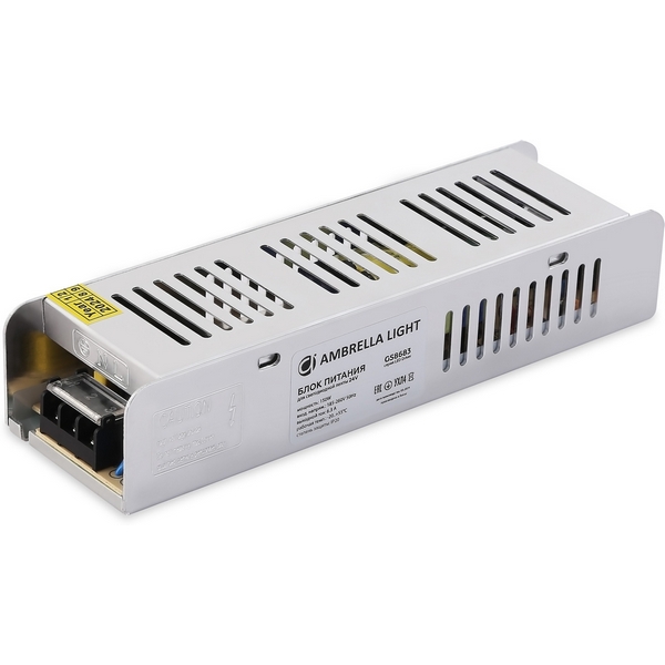 Блок питания с EMC для светодиодной ленты 24V Ambrella LED Driver 24V GS8683 150W 6,3A IP20 220V, illumination GS8683
Блок питания с EMC для светодиодной ленты 24V Ambrella LED Driver 24V GS8683 150W 6,3A IP20 220V, illumination GS8683