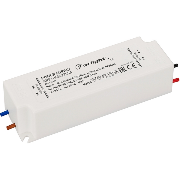 Блок питания ARPJ-KE42700A (30W, 700mA, PFC) (Arlight, IP65 Пластик, 5 лет) 021899, Белый, 021899
Блок питания ARPJ-KE42700A (30W, 700mA, PFC) (Arlight, IP65 Пластик, 5 лет) 021899, Белый, 021899