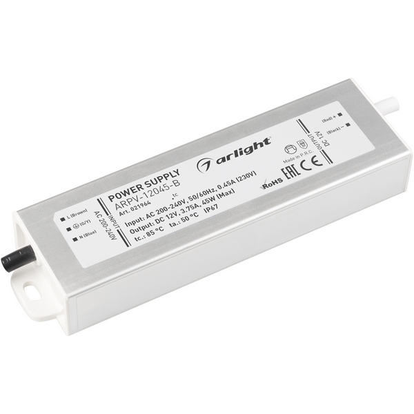 Блок питания ARPV-12045-B (12V, 3.8A, 45W) (Arlight, IP67 Металл, 3 года) 021964, Серый, ARPV 021964
Блок питания ARPV-12045-B (12V, 3.8A, 45W) (Arlight, IP67 Металл, 3 года) 021964, Серый, ARPV 021964
