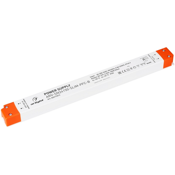 Блок питания ARV-SN24150-SLIM-PFC-B (24V, 6,25A, 150W) (Arlight, IP20 Пластик, 3 года) 022172(1), ARV-SN 022172(1)
Блок питания ARV-SN24150-SLIM-PFC-B (24V, 6,25A, 150W) (Arlight, IP20 Пластик, 3 года) 022172(1), ARV-SN 022172(1)