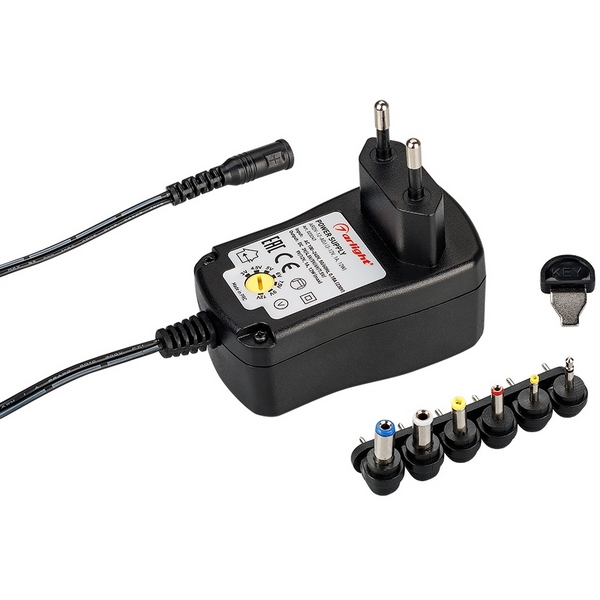 Блок питания ARDV-12-ADJ (3-12V, 1A, 12W) (Адаптер) 023247 (Arlight), Черный, ARDV 23247
Блок питания ARDV-12-ADJ (3-12V, 1A, 12W) (Адаптер) 023247 (Arlight), Черный, ARDV 23247