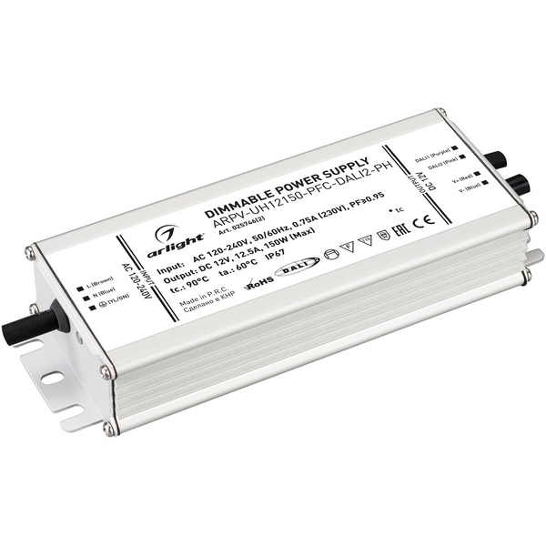 Блок питания ARPV-UH12150-PFC-DALI2-PH (12V, 12.5A, 150W) (Arlight, IP67 Металл, 7 лет) 025746(2), ARPV-UH 025746(2)
Блок питания ARPV-UH12150-PFC-DALI2-PH (12V, 12.5A, 150W) (Arlight, IP67 Металл, 7 лет) 025746(2), ARPV-UH 025746(2)