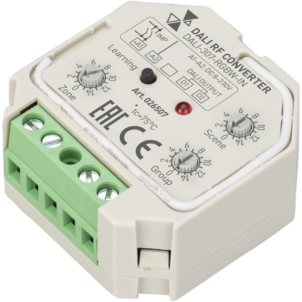 INTELLIGENT Конвертер RF-сигнала DALI-307-RGBW-IN (DALI-BUS, RF, PUSH) (IARL, -) 026507 Arlight, 026507
INTELLIGENT Конвертер RF-сигнала DALI-307-RGBW-IN (DALI-BUS, RF, PUSH) (IARL, -) 026507 Arlight, 026507