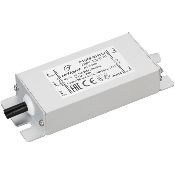 Блок питания ARPV-12010-D1 (12V, 0.83A, 10W) (IP67 Металл) Arlight 026908, Белый, 26908
Блок питания ARPV-12010-D1 (12V, 0.83A, 10W) (IP67 Металл) Arlight 026908, Белый, 26908