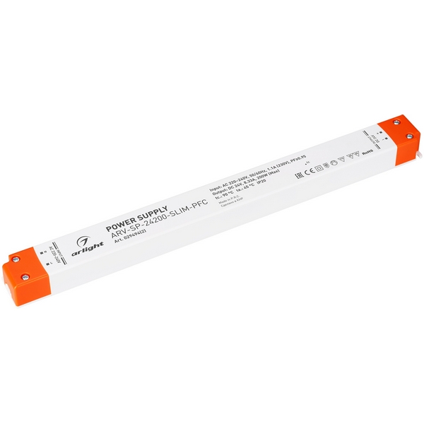 Блок питания ARV-SP-24200-SLIM-PFC (24V, 8.33A, 200W) (Arlight, IP20 Пластик, 5 лет) 029494(2), ARV-SP 029494(2)
Блок питания ARV-SP-24200-SLIM-PFC (24V, 8.33A, 200W) (Arlight, IP20 Пластик, 5 лет) 029494(2), ARV-SP 029494(2)
