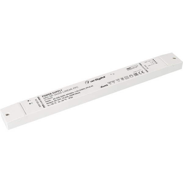Блок питания ARV-SP-24250-LINEAR-PFC (24V, 10.42A, 250W) (Arlight, IP20 Пластик, 5 лет) 032627, Белый, ARV-SP 032627
Блок питания ARV-SP-24250-LINEAR-PFC (24V, 10.42A, 250W) (Arlight, IP20 Пластик, 5 лет) 032627, Белый, ARV-SP 032627
