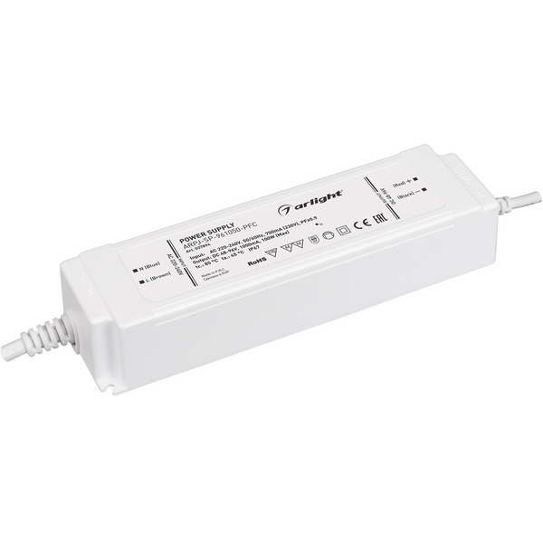 Блок питания ARPJ-SP-961050-PFC (100W, 48-96V, 1.05A) (Arlight, IP67 Пластик, 5 лет) 037894, ARPJ 037894
Блок питания ARPJ-SP-961050-PFC (100W, 48-96V, 1.05A) (Arlight, IP67 Пластик, 5 лет) 037894, ARPJ 037894