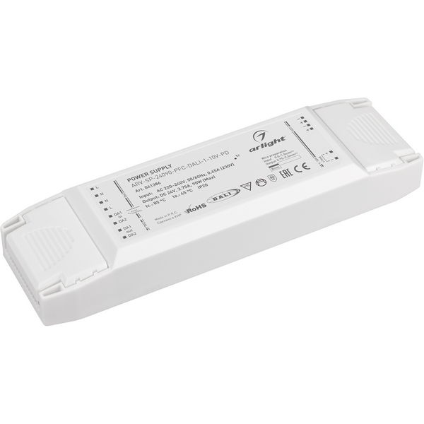 Блок питания ARV-SP-24090-PFC-DALI-1-10V-PD (24V, 3.75A, 90W) (Arlight, IP20 Пластик, 5 лет) 041386, ARV-SP 041386
Блок питания ARV-SP-24090-PFC-DALI-1-10V-PD (24V, 3.75A, 90W) (Arlight, IP20 Пластик, 5 лет) 041386, ARV-SP 041386