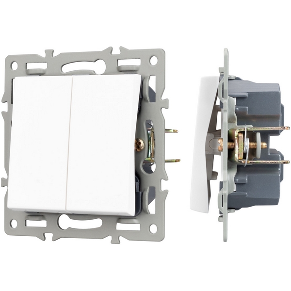 Механизм выключателя двухклавишный непроходной SWT-MK02-PL-WH (250V, 16A) (Arlight) 043724, Белый, 043724
Механизм выключателя двухклавишный непроходной SWT-MK02-PL-WH (250V, 16A) (Arlight) 043724, Белый, 043724