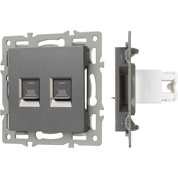 Механизм компьютерной розетки двойной SCT-MPC2-PL-GR (RJ-45, CAT6) (Arlight) 045338, Серый, 045338
Механизм компьютерной розетки двойной SCT-MPC2-PL-GR (RJ-45, CAT6) (Arlight) 045338, Серый, 045338