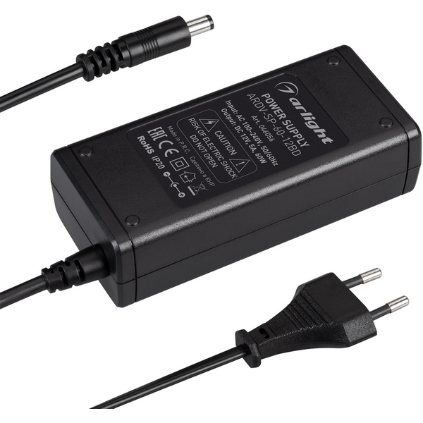 Блок питания ARDV-SP-60-12BD (12V, 5A, 60W) (Arlight, Адаптер, 5 лет) 046056, ARDV 046056
Блок питания ARDV-SP-60-12BD (12V, 5A, 60W) (Arlight, Адаптер, 5 лет) 046056, ARDV 046056