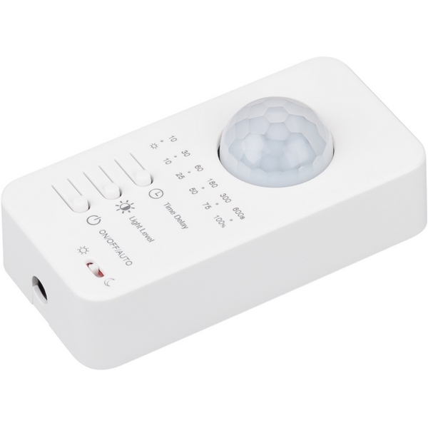 INTELLIGENT ARLIGHT Контроллер SMART-SENS-101-14-82-SUF White (5-24V, 1x3A, Step, PIR, 2.4G) (IARL, IP20 Пластик, 5 лет) 046484 Arlight, 046484
INTELLIGENT ARLIGHT Контроллер SMART-SENS-101-14-82-SUF White (5-24V, 1x3A, Step, PIR, 2.4G) (IARL, IP20 Пластик, 5 лет) 046484 Arlight, 046484