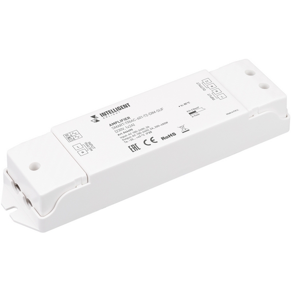 INTELLIGENT ARLIGHT Усилитель SMART-TRIAC-601-72-DIM-SUF (230V, 1x2A) (IARL, IP20 Пластик, 5 лет) 046490 Arlight, 046490
INTELLIGENT ARLIGHT Усилитель SMART-TRIAC-601-72-DIM-SUF (230V, 1x2A) (IARL, IP20 Пластик, 5 лет) 046490 Arlight, 046490
