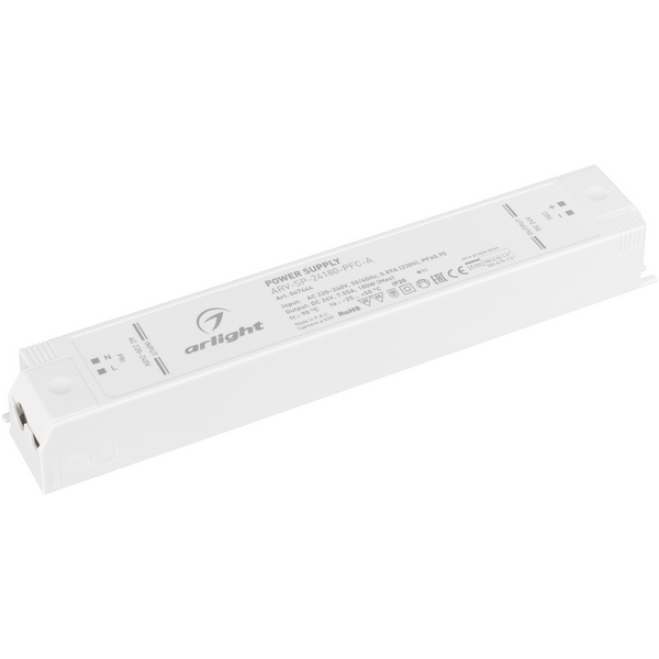 Блок питания ARV-SP-24180-PFC-A (24V, 7.5A, 180W) (Arlight, IP20 Пластик, 5 лет) 047444, ARV-SP 047444
Блок питания ARV-SP-24180-PFC-A (24V, 7.5A, 180W) (Arlight, IP20 Пластик, 5 лет) 047444, ARV-SP 047444