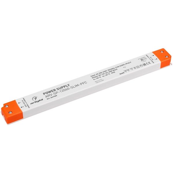 Блок питания ARV-SP-12060-SLIM-PFC (12V, 5A, 60W) (Arlight, IP20 Пластик, 5 лет) 047989, ARV-SP 047989
Блок питания ARV-SP-12060-SLIM-PFC (12V, 5A, 60W) (Arlight, IP20 Пластик, 5 лет) 047989, ARV-SP 047989