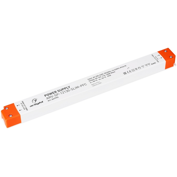 Блок питания ARV-SP-12130-SLIM-PFC (12V, 11A, 130W) (Arlight, IP20 Пластик, 5 лет) 047992, ARV-SP 047992
Блок питания ARV-SP-12130-SLIM-PFC (12V, 11A, 130W) (Arlight, IP20 Пластик, 5 лет) 047992, ARV-SP 047992
