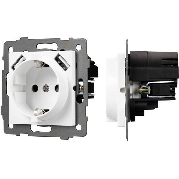 Механизм розетки с быстрой USB зарядкой SCT-MUAC-PL-WH-V (250V, 16A) (Arlight) 049822, Белый, 049822
Механизм розетки с быстрой USB зарядкой SCT-MUAC-PL-WH-V (250V, 16A) (Arlight) 049822, Белый, 049822