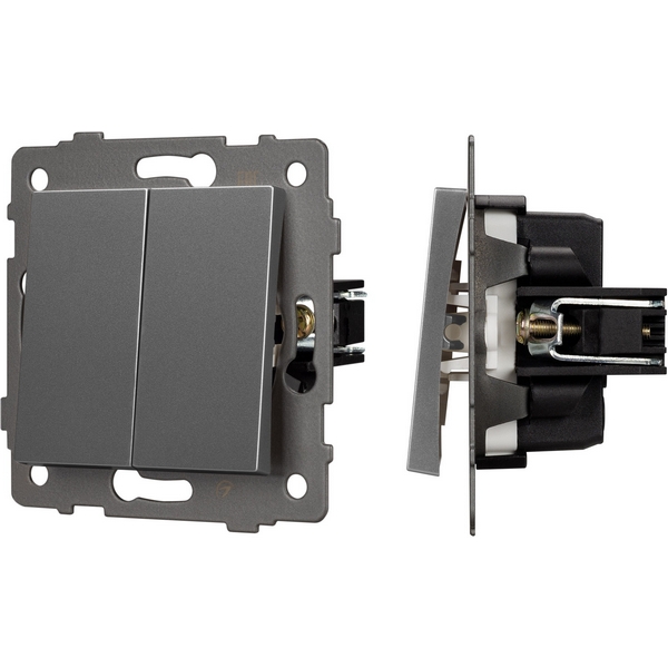 Механизм выключателя двухклавишный непроходной SWT-MK02-PL-GR-V (250V, 10A) (Arlight) 049889, Серый, 049889
Механизм выключателя двухклавишный непроходной SWT-MK02-PL-GR-V (250V, 10A) (Arlight) 049889, Серый, 049889