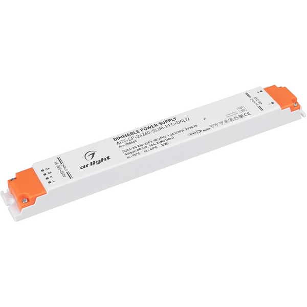 Блок питания ARV-SP-24240-SLIM-PFC-DALI2 (24V, 10A, 240W) (Arlight, IP20 Пластик, 5 лет) 050560, ARV-SP 050560
Блок питания ARV-SP-24240-SLIM-PFC-DALI2 (24V, 10A, 240W) (Arlight, IP20 Пластик, 5 лет) 050560, ARV-SP 050560