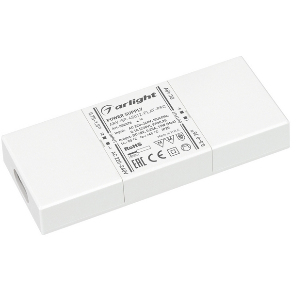 Блок питания ARV-SP-48012-FLAT-PFC (48V, 0.25A, 12W) (Arlight, IP20 Пластик, 5 лет) 052078, ARV-SP 052078
Блок питания ARV-SP-48012-FLAT-PFC (48V, 0.25A, 12W) (Arlight, IP20 Пластик, 5 лет) 052078, ARV-SP 052078