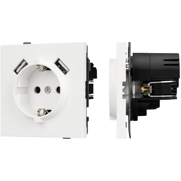 Механизм розетки с USB зарядкой SCT-TENDO-MUAA-SFPL-WH (230V, 16A) (Arlight, Матовый белый) 054606, TENDO 054606
Механизм розетки с USB зарядкой SCT-TENDO-MUAA-SFPL-WH (230V, 16A) (Arlight, Матовый белый) 054606, TENDO 054606