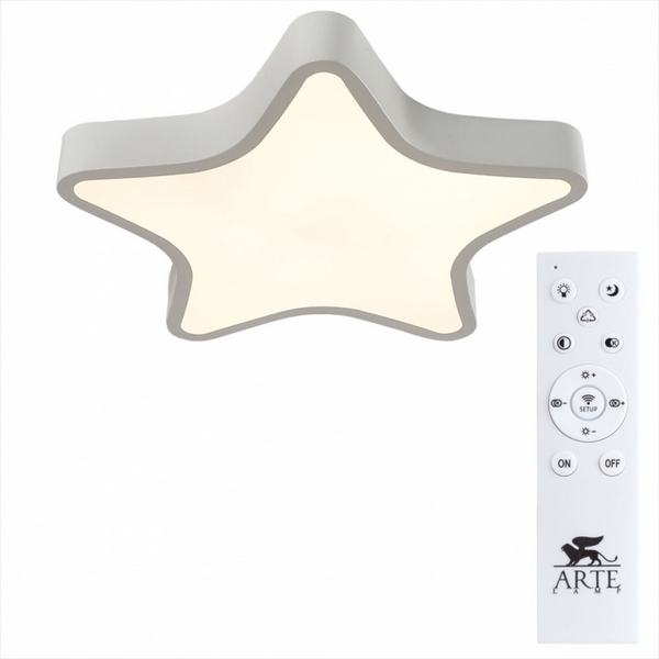 Потолочный светильник светодиодный с пультом для детской Arte Lamp Stella A2518PL-1WH, Белый, Stella A2518PL-1WH
Потолочный светильник светодиодный с пультом для детской Arte Lamp Stella A2518PL-1WH, Белый, Stella A2518PL-1WH