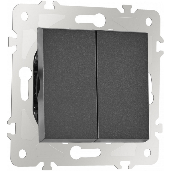 Выключатель двухклавишный проходной Arte Milano am-203 203.32-2.black, Черный, am-203 203.32-2.black
Выключатель двухклавишный проходной Arte Milano am-203 203.32-2.black, Черный, am-203 203.32-2.black
