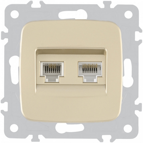 Розетка телефонная RJ-11 + Ethernet RJ-45 Arte Milano am-205 205.44-1.shampan, Шампань, am-205 205.44-1.shampan
Розетка телефонная RJ-11 + Ethernet RJ-45 Arte Milano am-205 205.44-1.shampan, Шампань, am-205 205.44-1.shampan