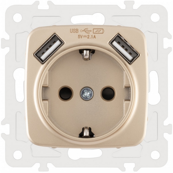 Розетка с заземлением, шторками и USBх2 DC 5V 2.1A Arte Milano am-205 205.47-1.shampan, Шампань, am-205 205.47-1.shampan
Розетка с заземлением, шторками и USBх2 DC 5V 2.1A Arte Milano am-205 205.47-1.shampan, Шампань, am-205 205.47-1.shampan
