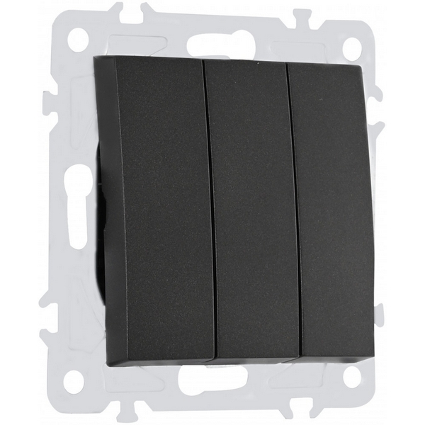 Выключатель трёхклавишный Arte Milano am-206 206.30-3.black, Черный, am-206 206.30-3.black
Выключатель трёхклавишный Arte Milano am-206 206.30-3.black, Черный, am-206 206.30-3.black
