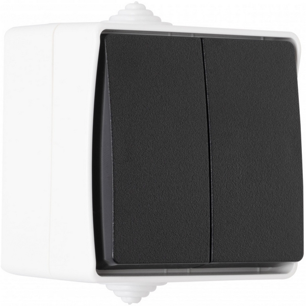 Выключатель накладной двухклавишный проходной IP44 Arte Milano am-309 309.32-2.grey, Серый, am-309 309.32-2.grey
Выключатель накладной двухклавишный проходной IP44 Arte Milano am-309 309.32-2.grey, Серый, am-309 309.32-2.grey