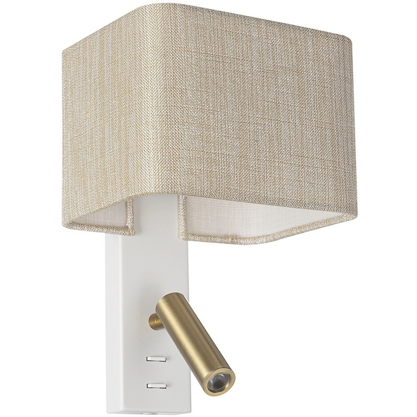 Бра с абажуром и выключателем с подсветкой для чтения Citilux Dekart CL704482 белый/песочный, Dekart CL704482
Бра с абажуром и выключателем с подсветкой для чтения Citilux Dekart CL704482 белый/песочный, Dekart CL704482