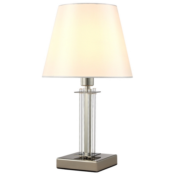 Интерьерная настольная лампа Crystal Lux NICOLAS LG1 NICKEL/WHITE, Белый, Nicolas NICOLAS LG1 NICKEL/WHITE
Интерьерная настольная лампа Crystal Lux NICOLAS LG1 NICKEL/WHITE, Белый, Nicolas NICOLAS LG1 NICKEL/WHITE