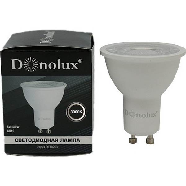 Светодиодная лампа 8Вт GU10 3000K 750Лм Donolux DL18263 DL18263W8GU10, DL18263 DL18263W8GU10
Светодиодная лампа 8Вт GU10 3000K 750Лм Donolux DL18263 DL18263W8GU10, DL18263 DL18263W8GU10